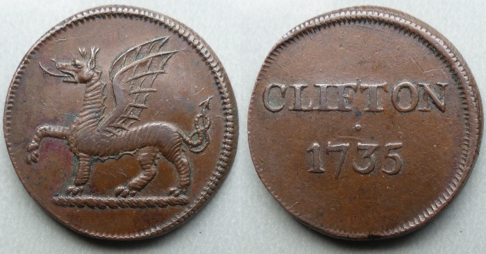 Cumberland, Clifton 1735 Clifton colliery ticket